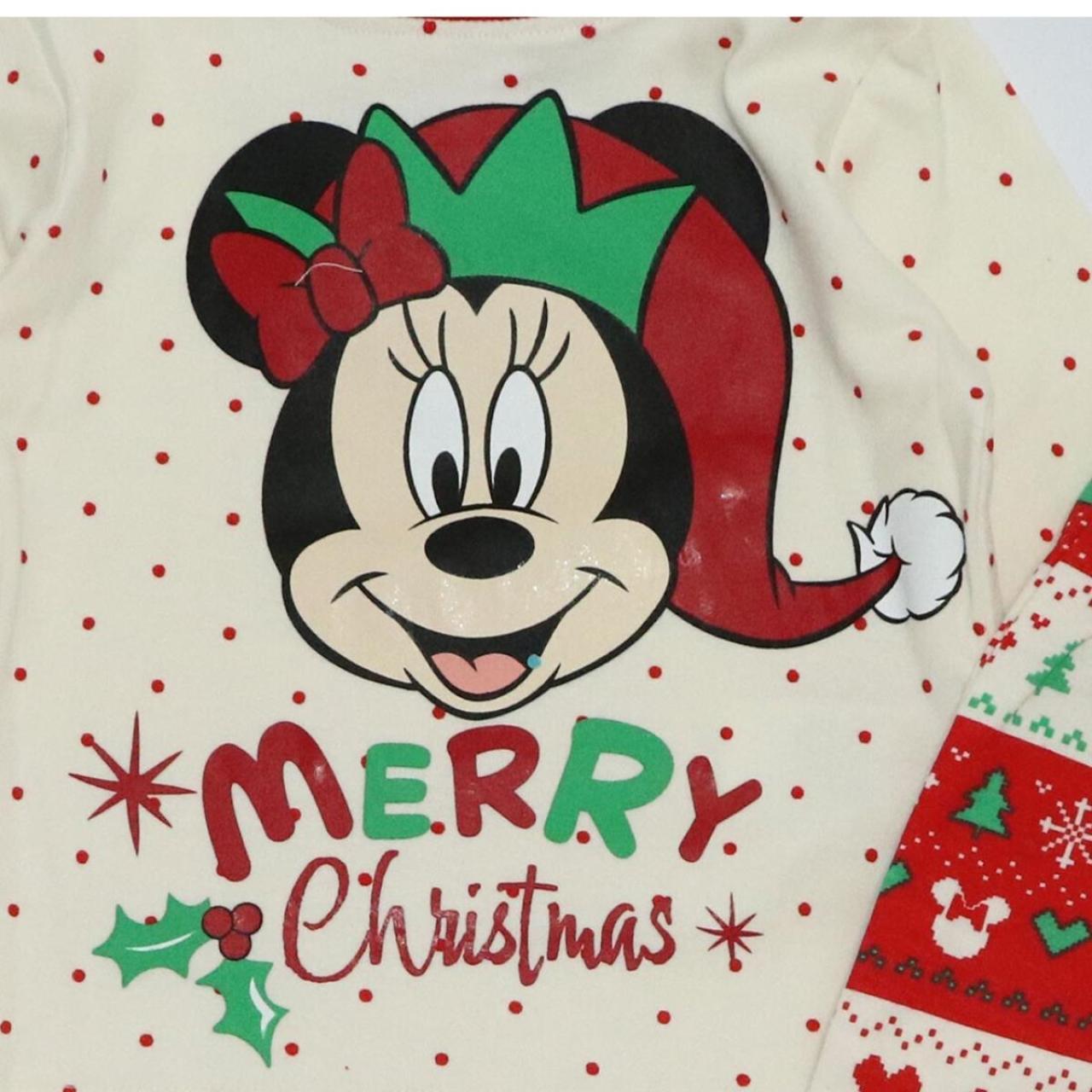 Πιτζάμα μπεμπέ μακό κορίτσι Christmas Minnie Mouse-VH0349-OWHITE