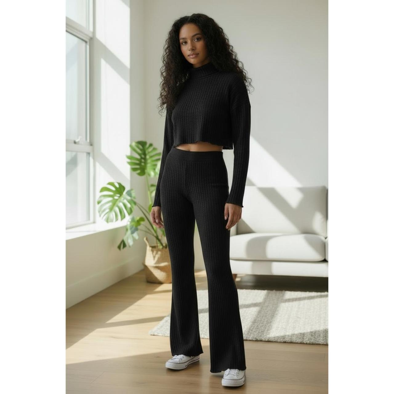 Μπλούζα crop πλεκτή κορίτσι Tiffosi-10061954-000-Black