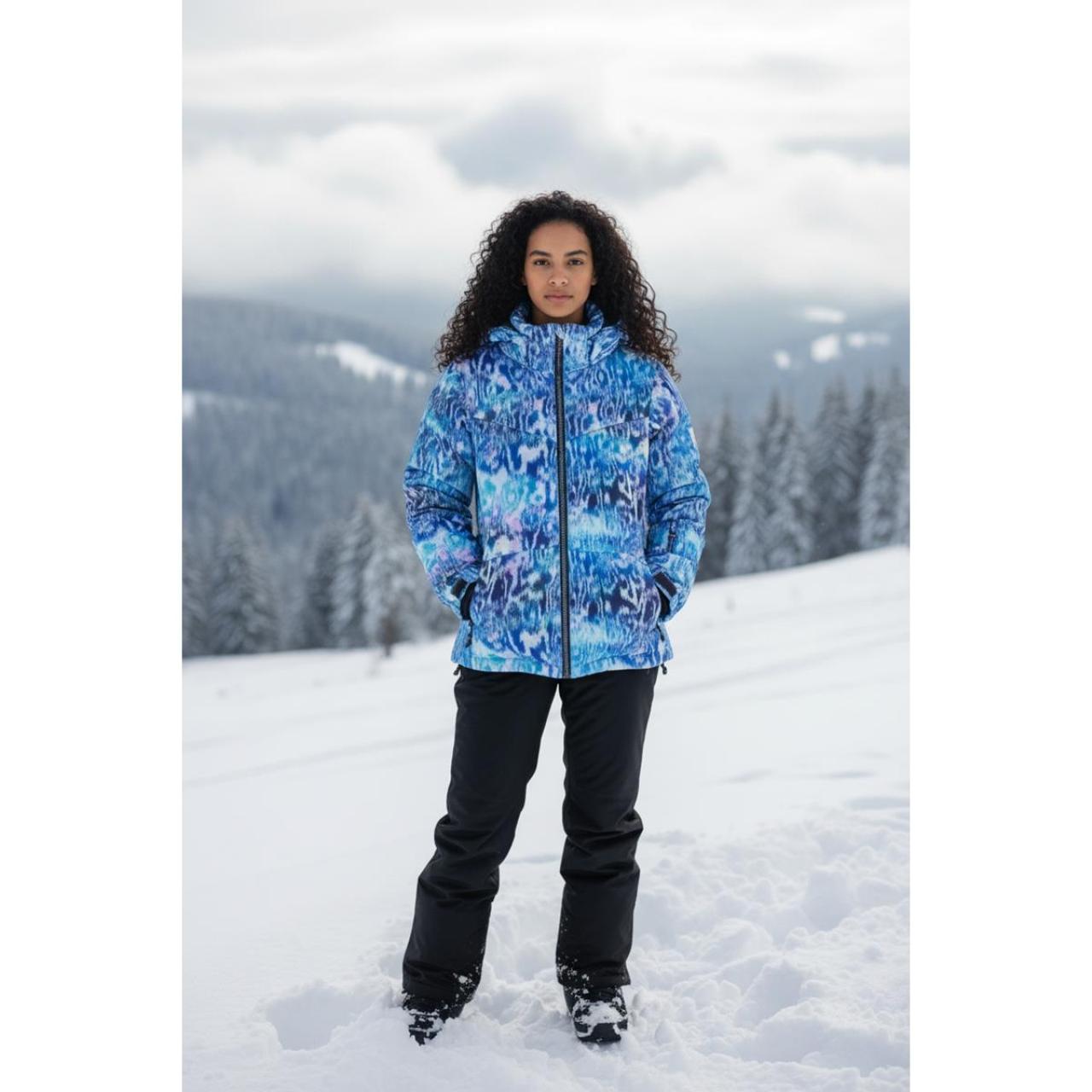 Μπουφάν snow σκι κορίτσι name it-13216438-Blue Tint