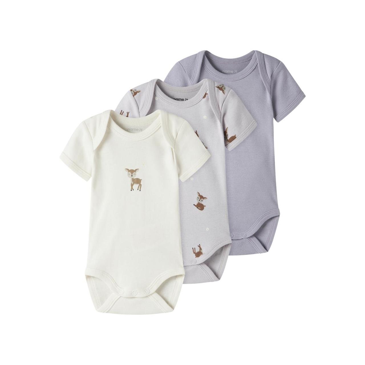 Φορμάκια εσώρουχα μπεμπέ σετ 3 τεμ. κορίτσι name it-13254798-Lilac Marble /Jet Stream