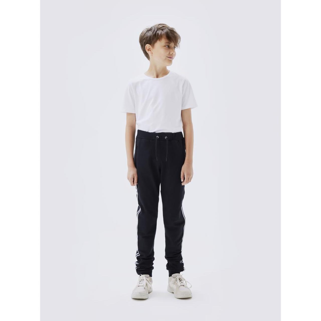 Παντελόνι φούτερ αγόρι name it-13168665-Black