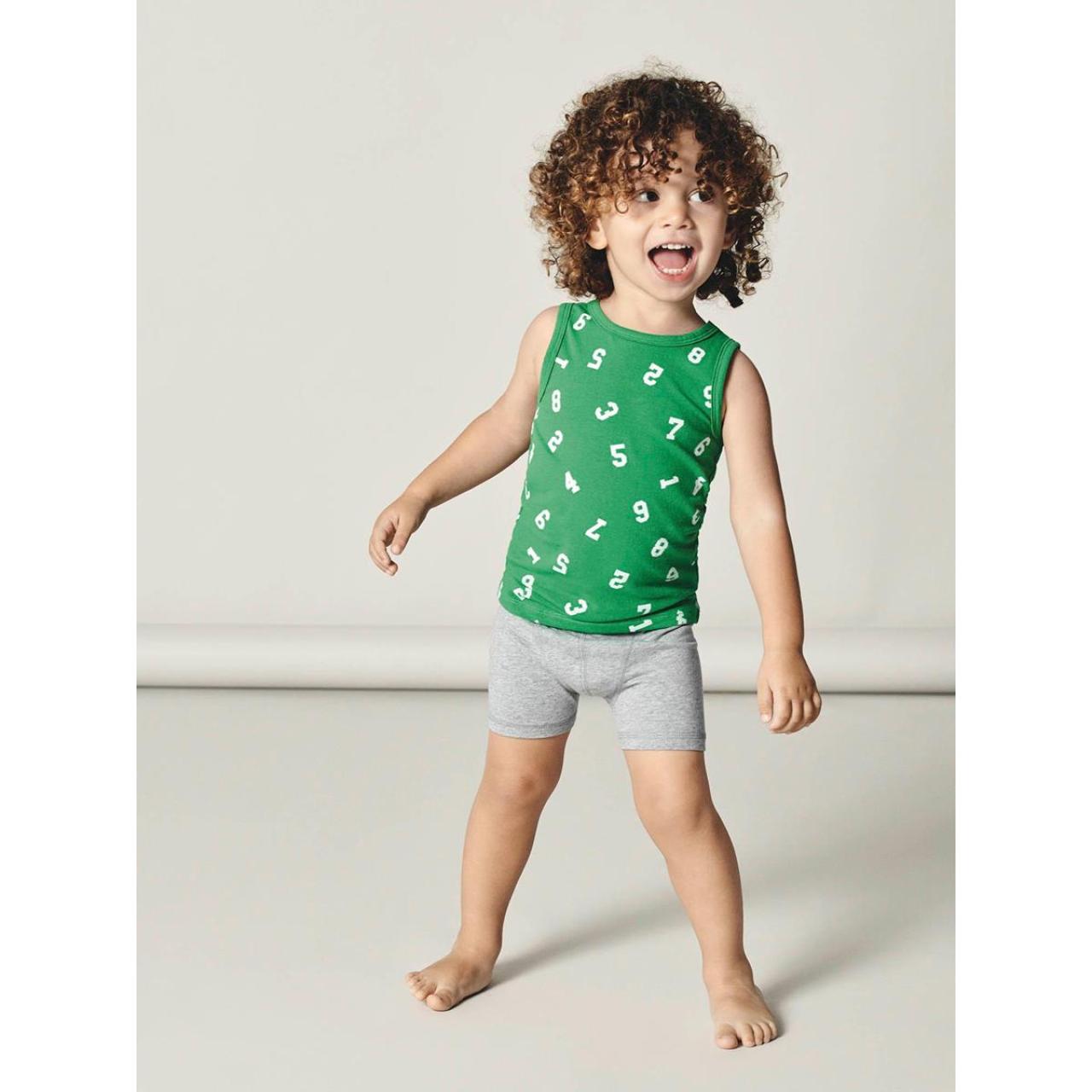 Φανελάκι αμάνικο 2 pack αγόρι name it-13163600-Medium Green-organic cotton
