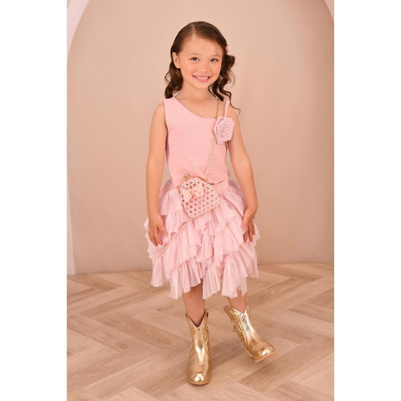 Φούστα tutu κορίτσι Angel's Face-Adva Sparkle Tulle Skirt-Sweet Blush