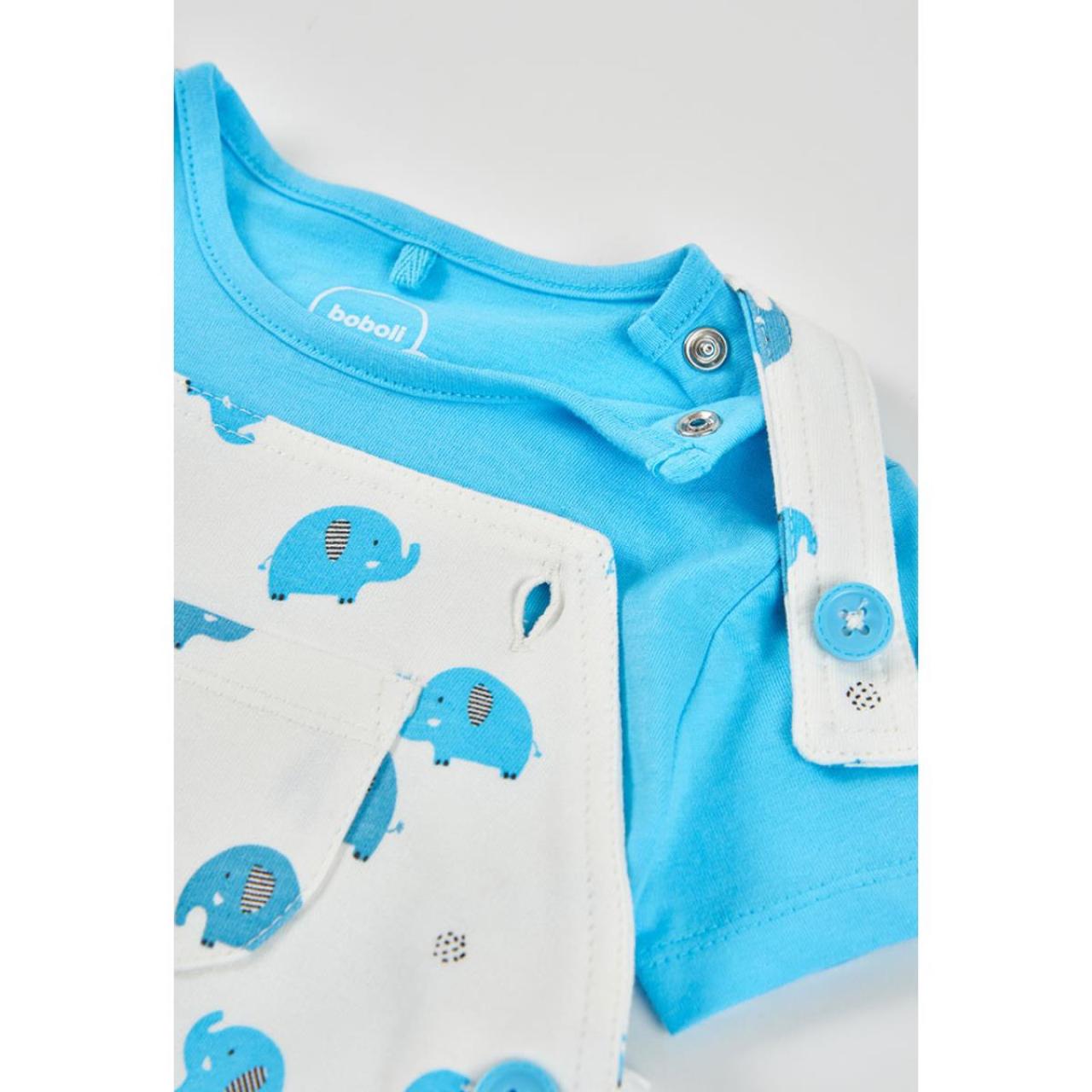 Σετ σαλοπέτα μπεμπέ αγόρι Boboli-213028-9834-White