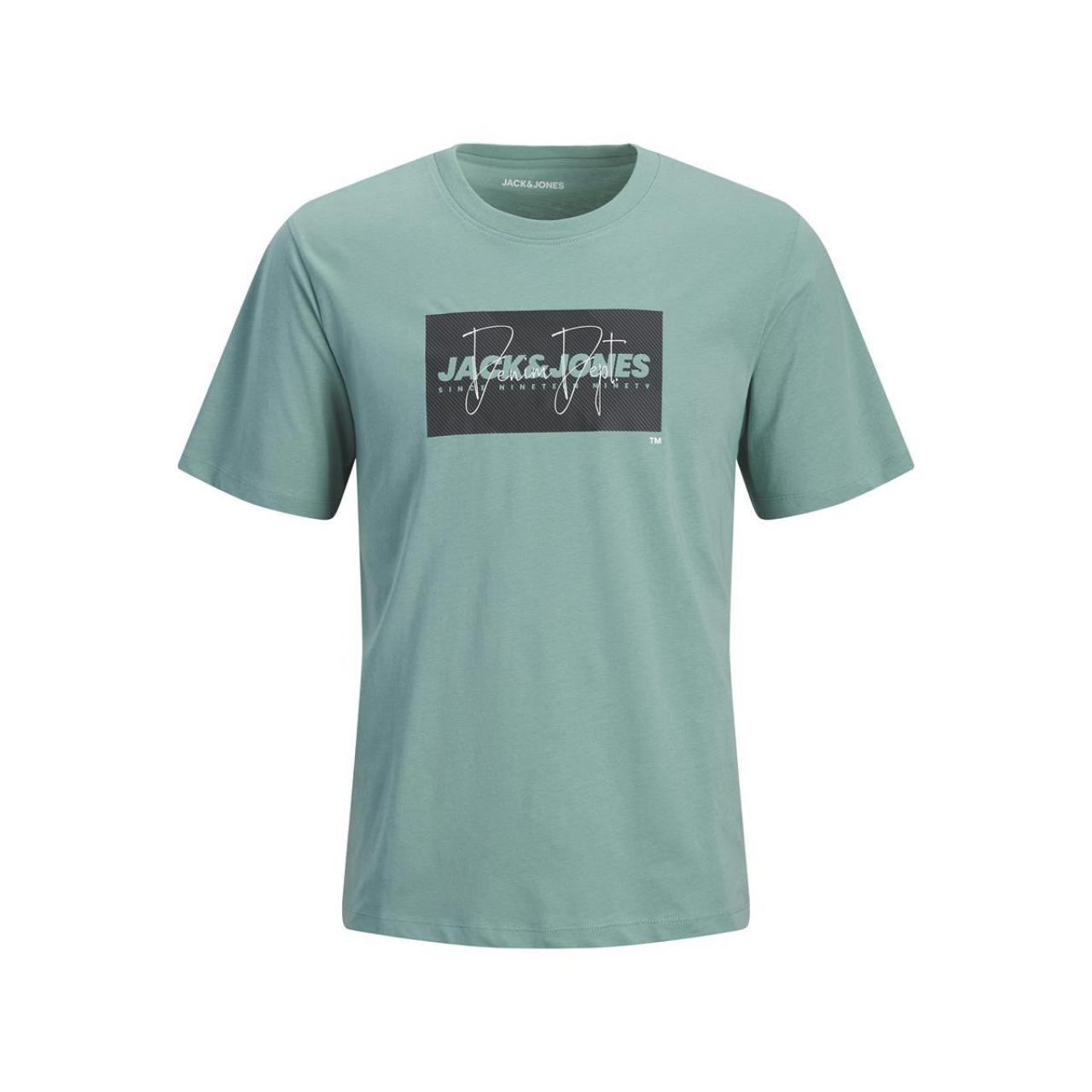 Μπλούζα μακό αγόρι Jack & Jones-12289945-Mineral Blue