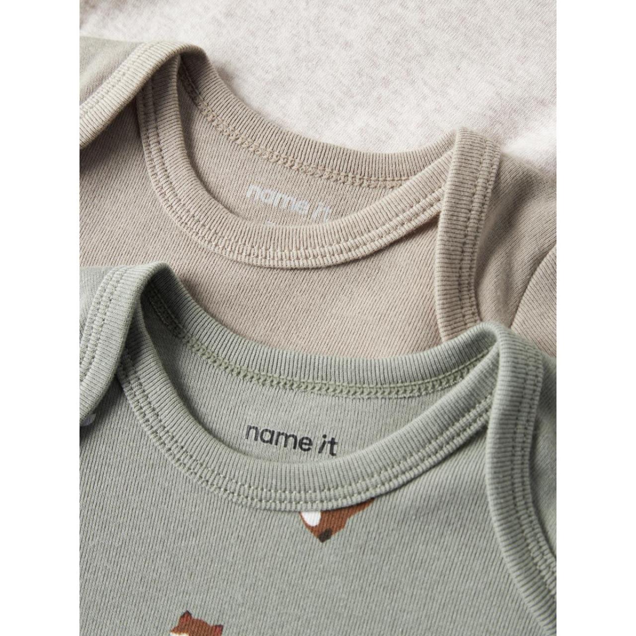 Φορμάκια εσώρουχα μπεμπέ σετ 3 τεμ. unisex name it-13250788-Shadow