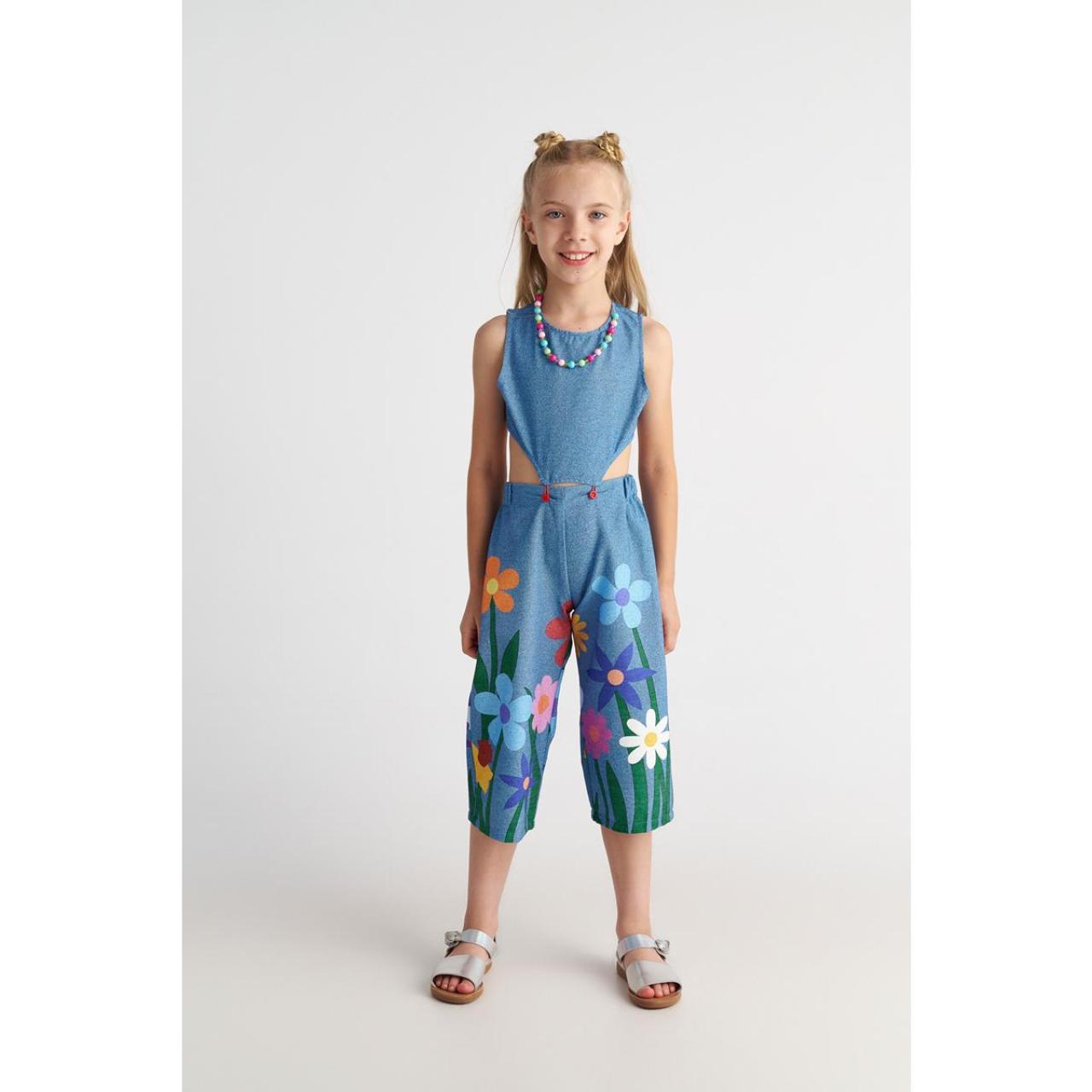 TWO IN A CASTLE Φόρμα ολόσωμη υφασμάτινη κορίτσι two in a castle-T7132-Blue