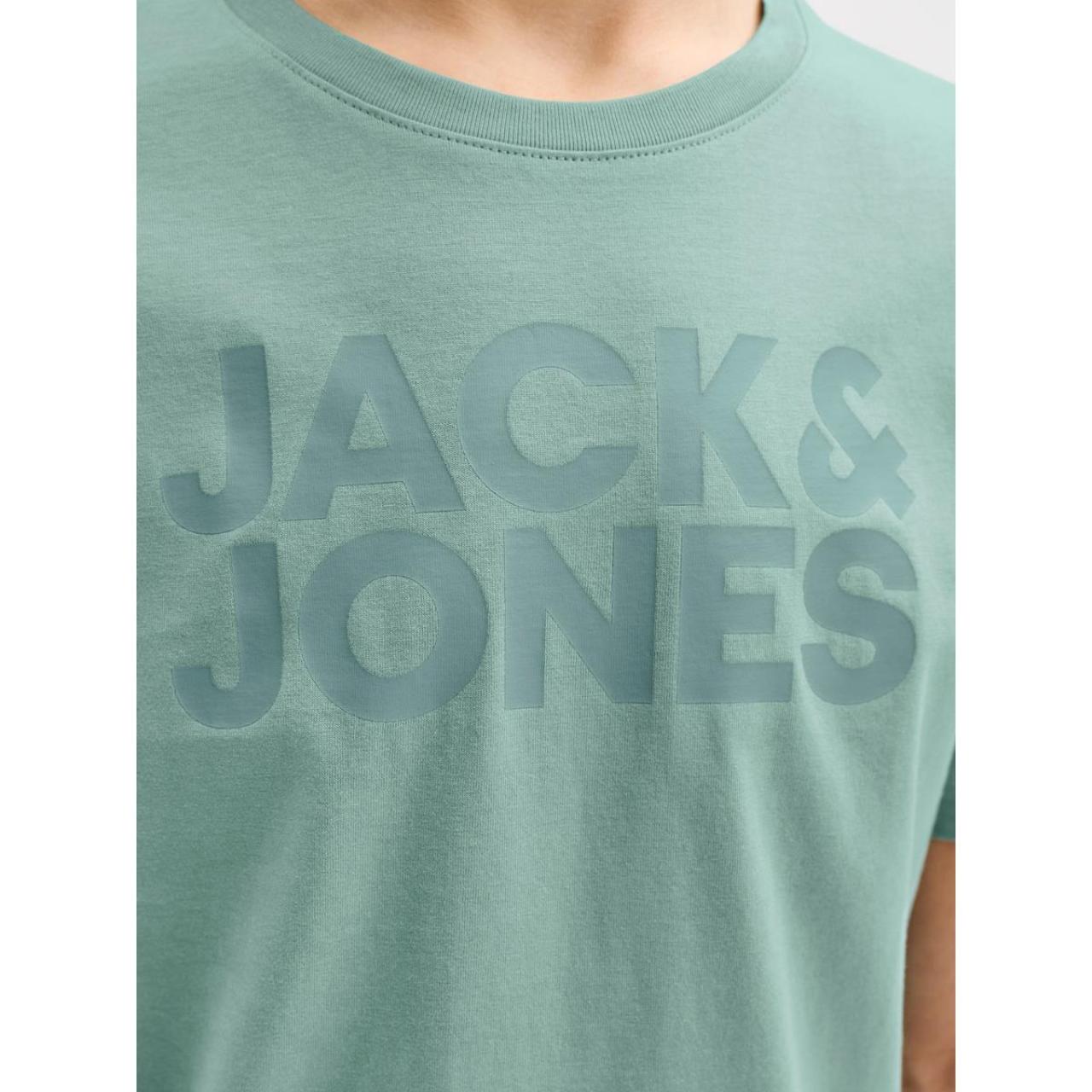Μπλούζα μακό αγόρι Jack & Jones-12152730-Mineral Blue