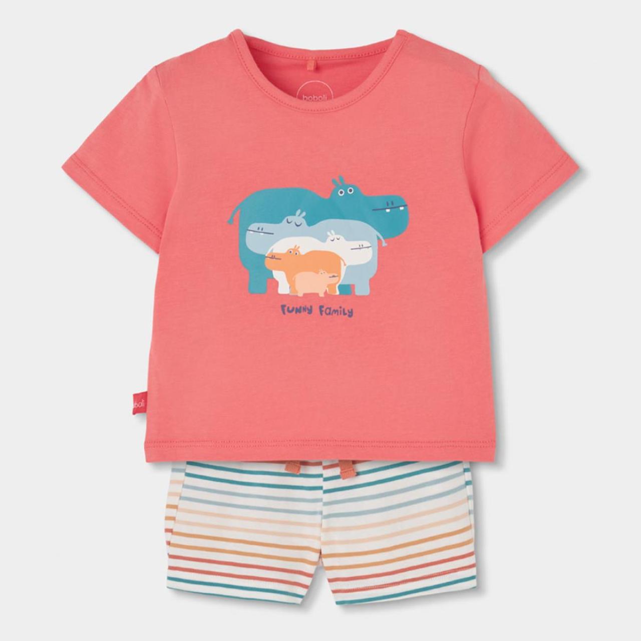 Σετ μπεμπέ μακό αγόρι Boboli-253022-3855-Red