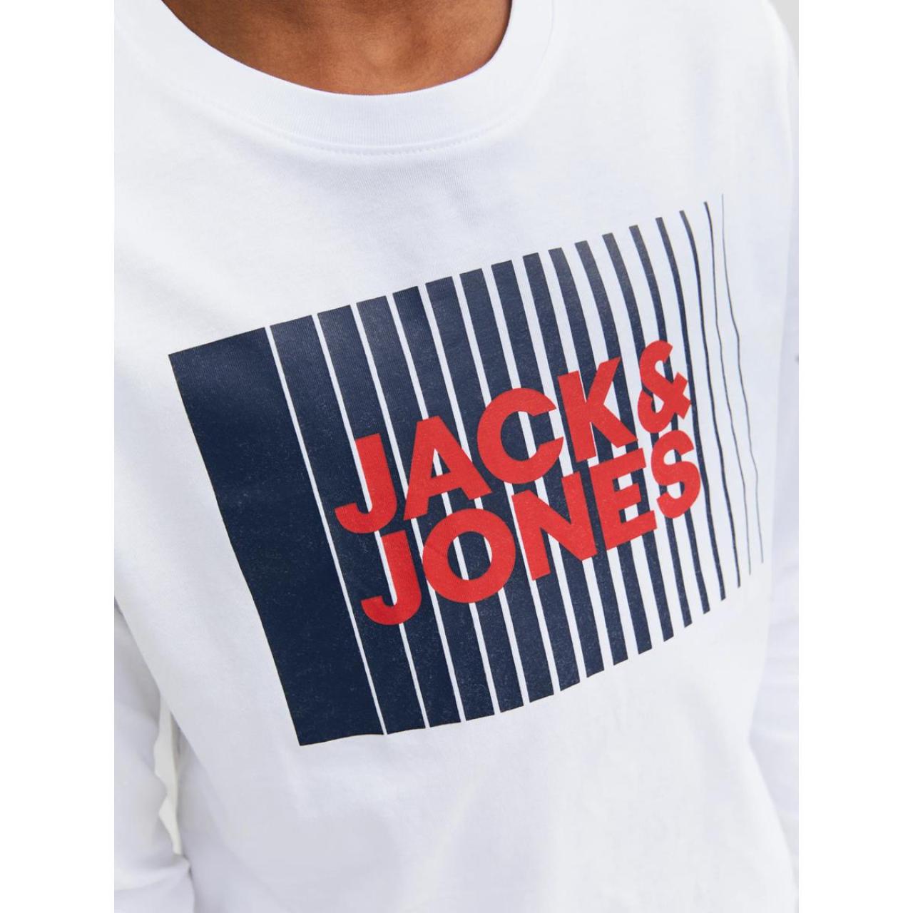 Μπλούζα μακό αγόρι Jack & Jones-12244209-White