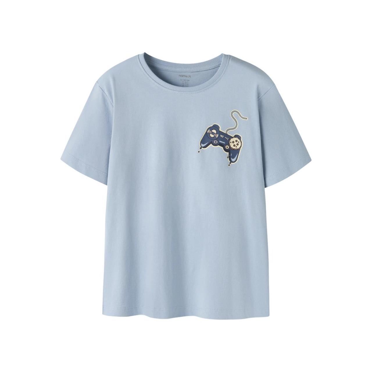 Μπλούζα μακό αγόρι name it-13259697-Blue Fog