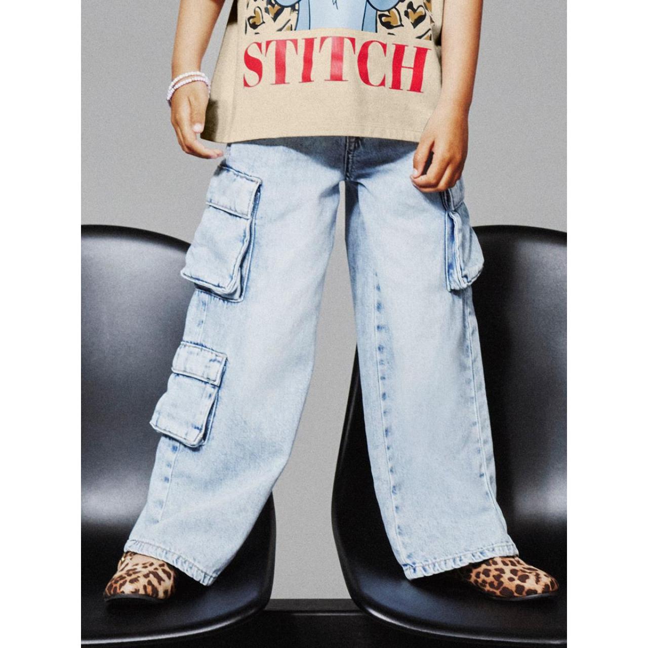 Παντελόνι τζιν κορίτσι name it-13237173-Light Blue Bleached Denim