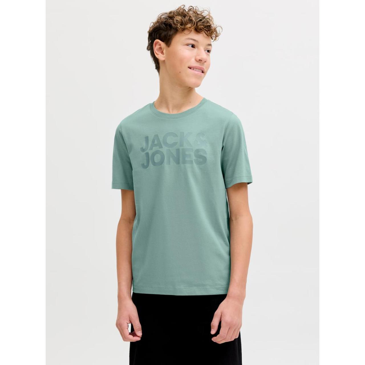 Μπλούζα μακό αγόρι Jack & Jones-12152730-Mineral Blue