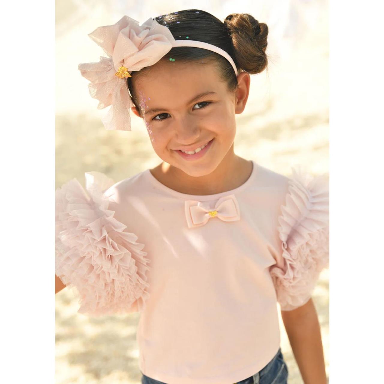 Angel's Face Στέκα μαλλιών Angel's Face-Gladys Sparkle Tulle Headband-Sweet Blush