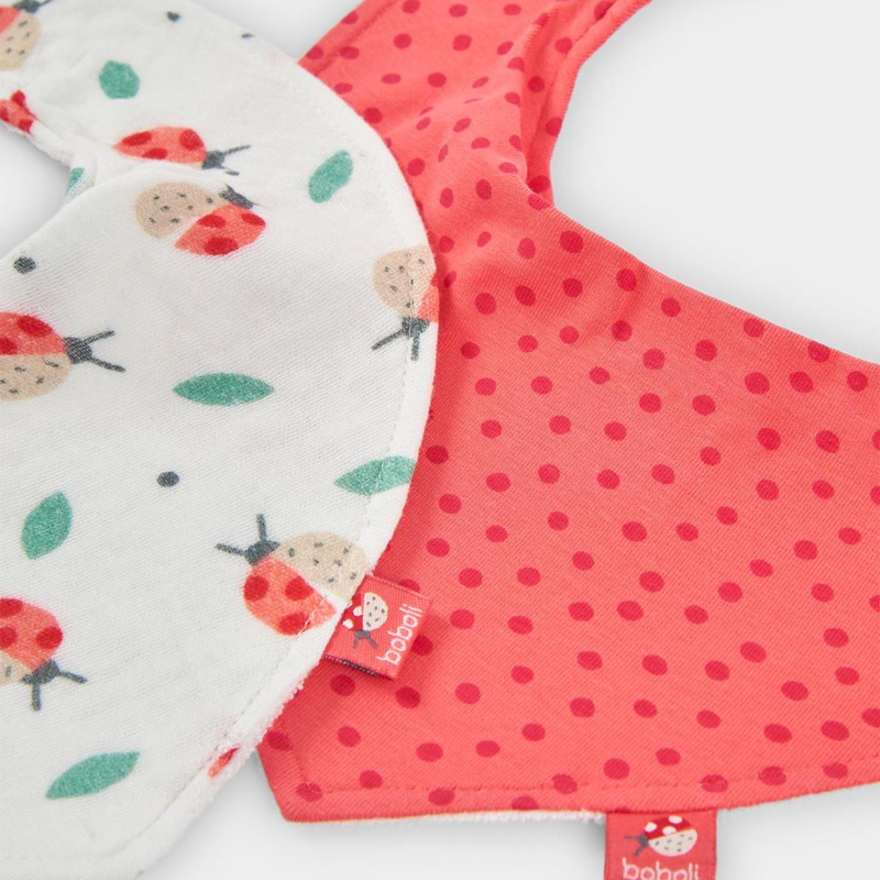 Σαλιάρες μπεμπέ 2 τεμ. κορίτσι Boboli-113049-9822-Coral φωτογραφία