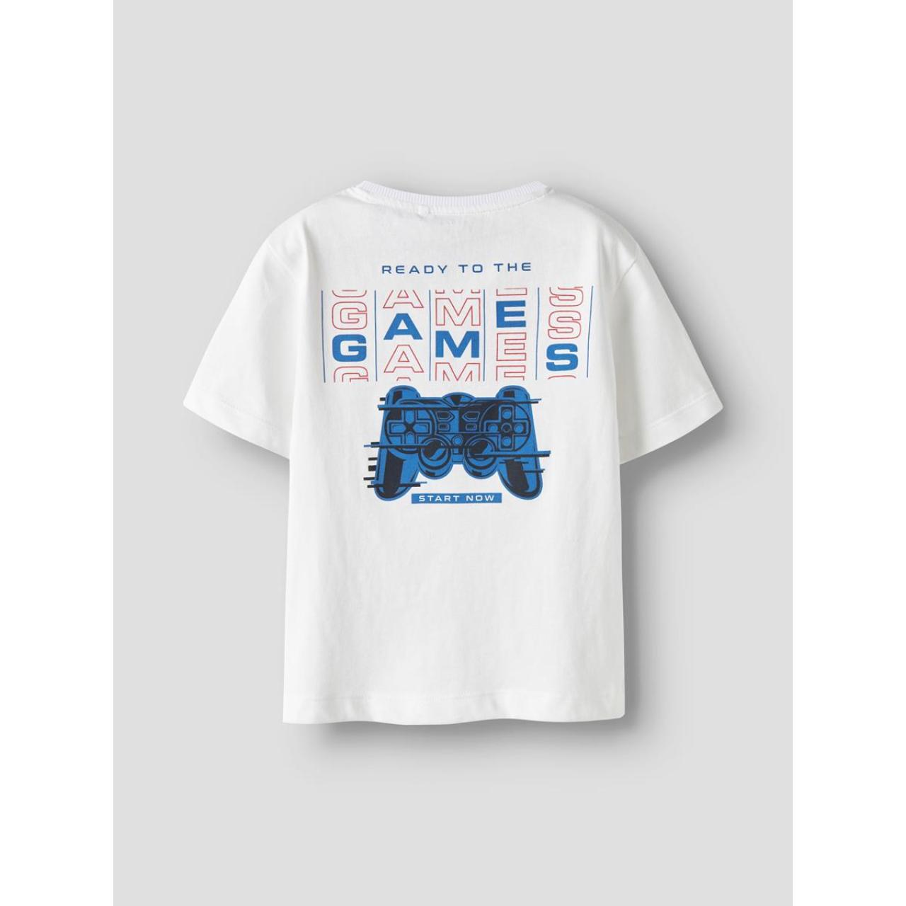 Μπλούζα μακό αγόρι name it-13250999-Bright White