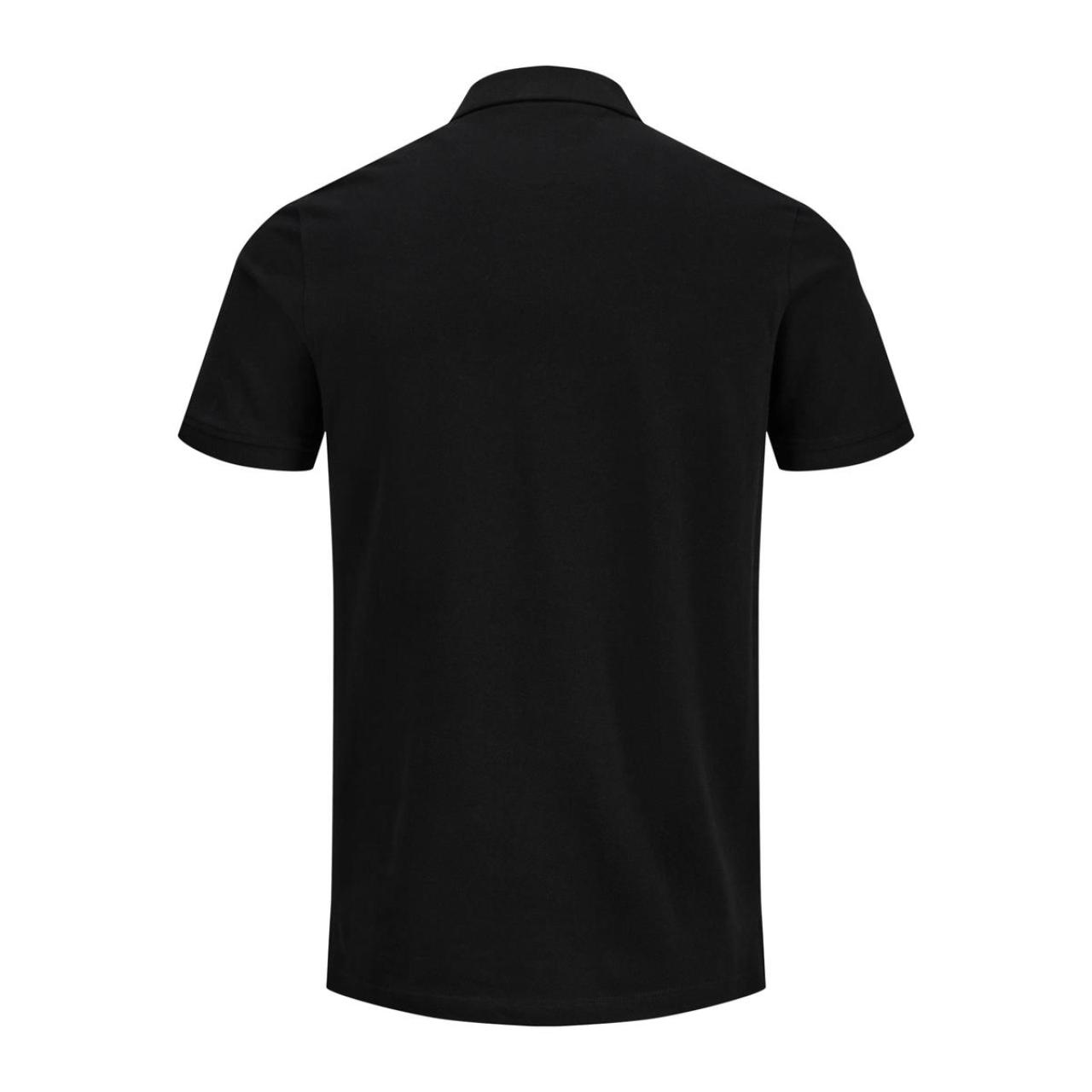 Μπλούζα πικέ πόλο αγόρι Jack & Jones-12268042-Black
