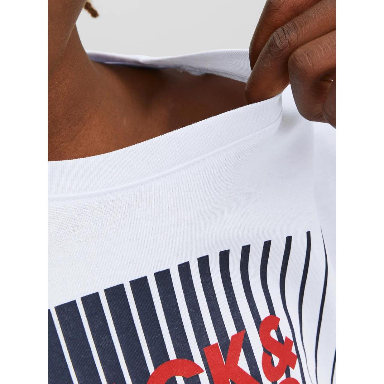Μπλούζα μακό αγόρι Jack & Jones-12244209-White