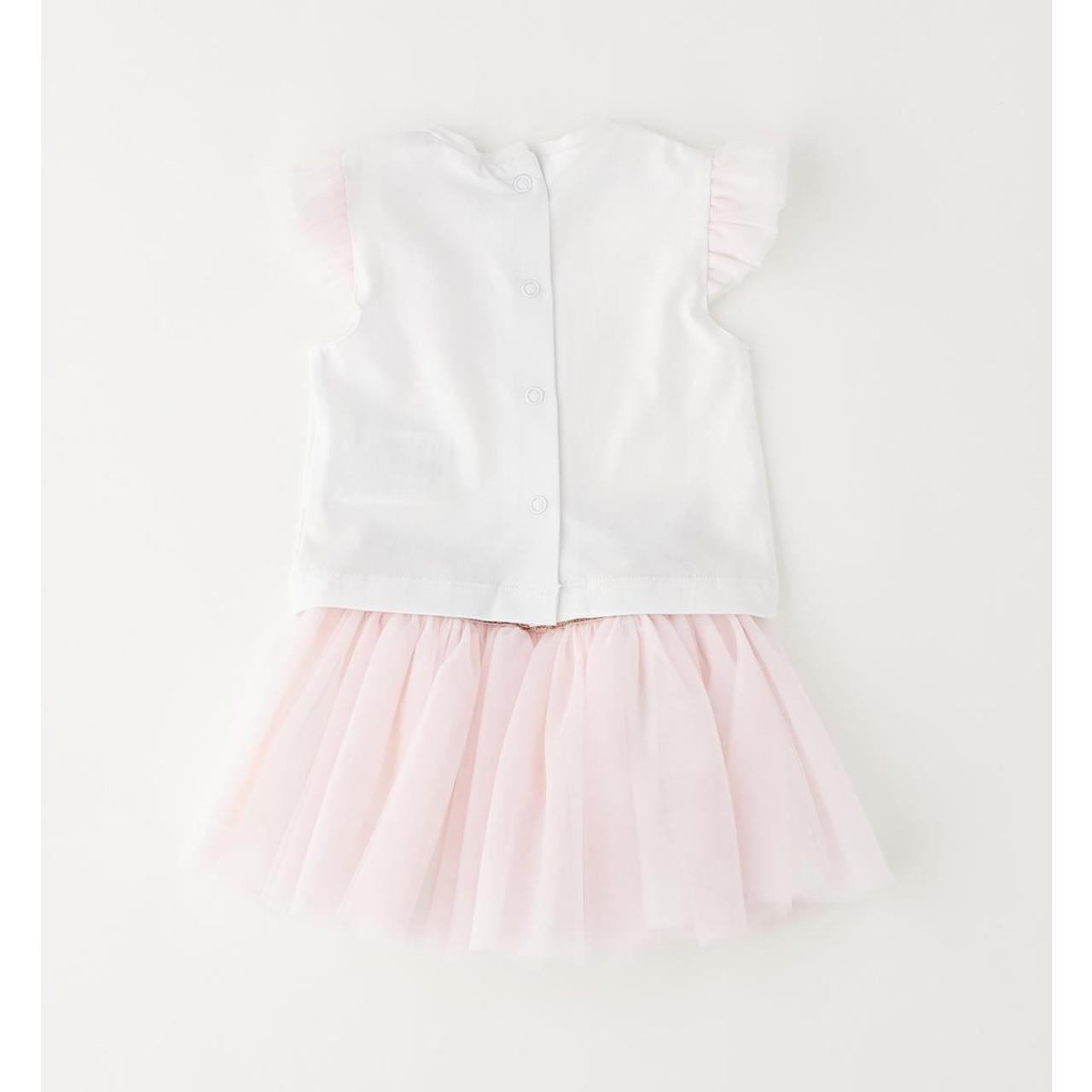 Σετ μπεμπέ φούστα κορίτσι I DO-4.G213-0113-White