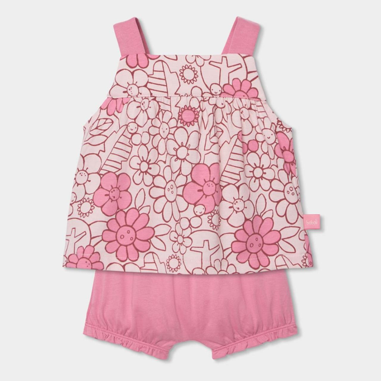 Σετ μπεμπέ μακό μπεμπέ κορίτσι Boboli-133029-9827-Pink