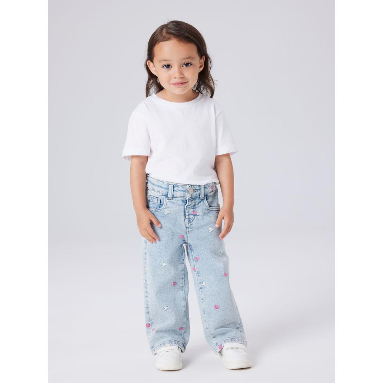 Παντελόνι τζιν κορίτσι name it-13250733-Light Blue Bleached Denim