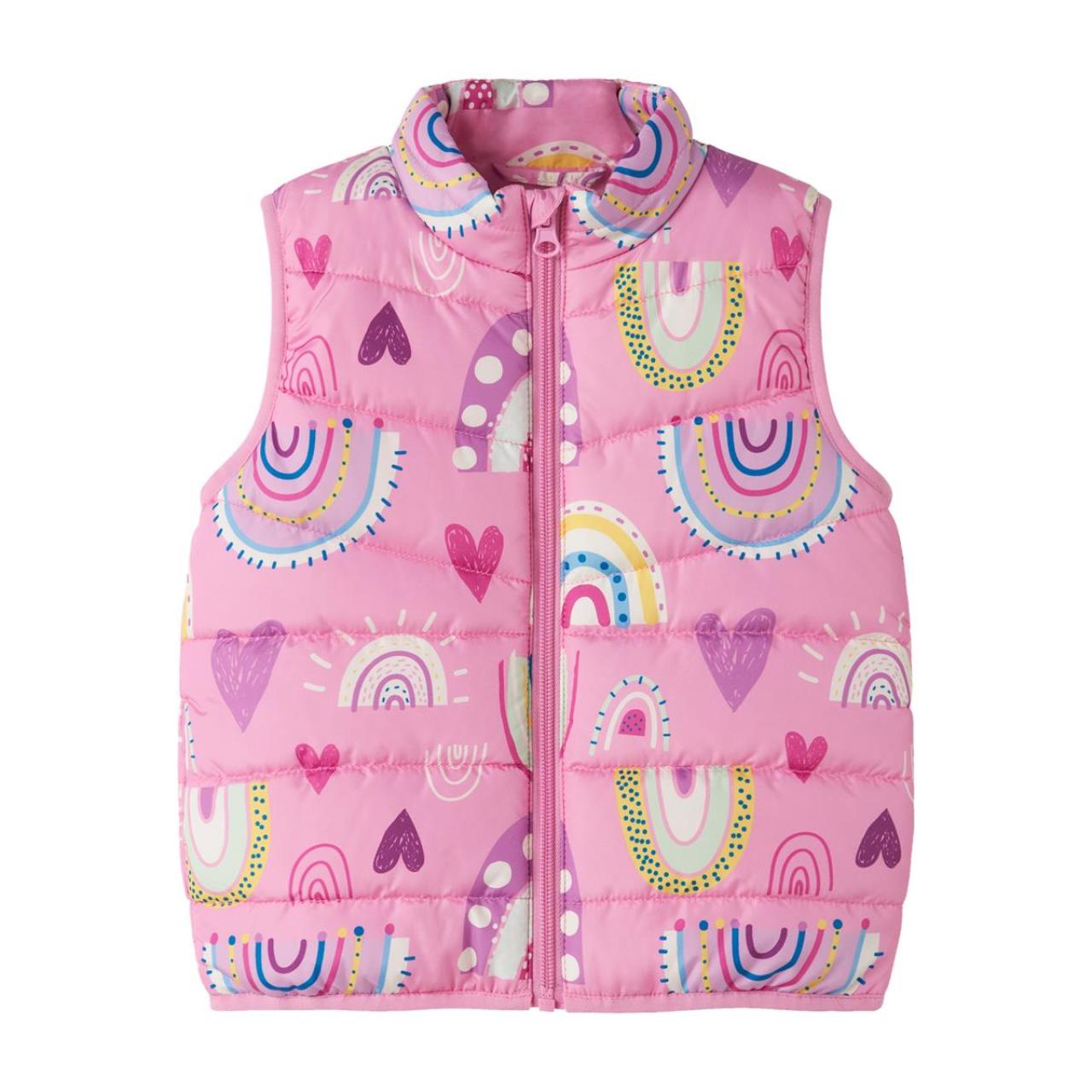 Μπουφάν αμάνικο κορίτσι name it-13237541-Fuchsia Pink