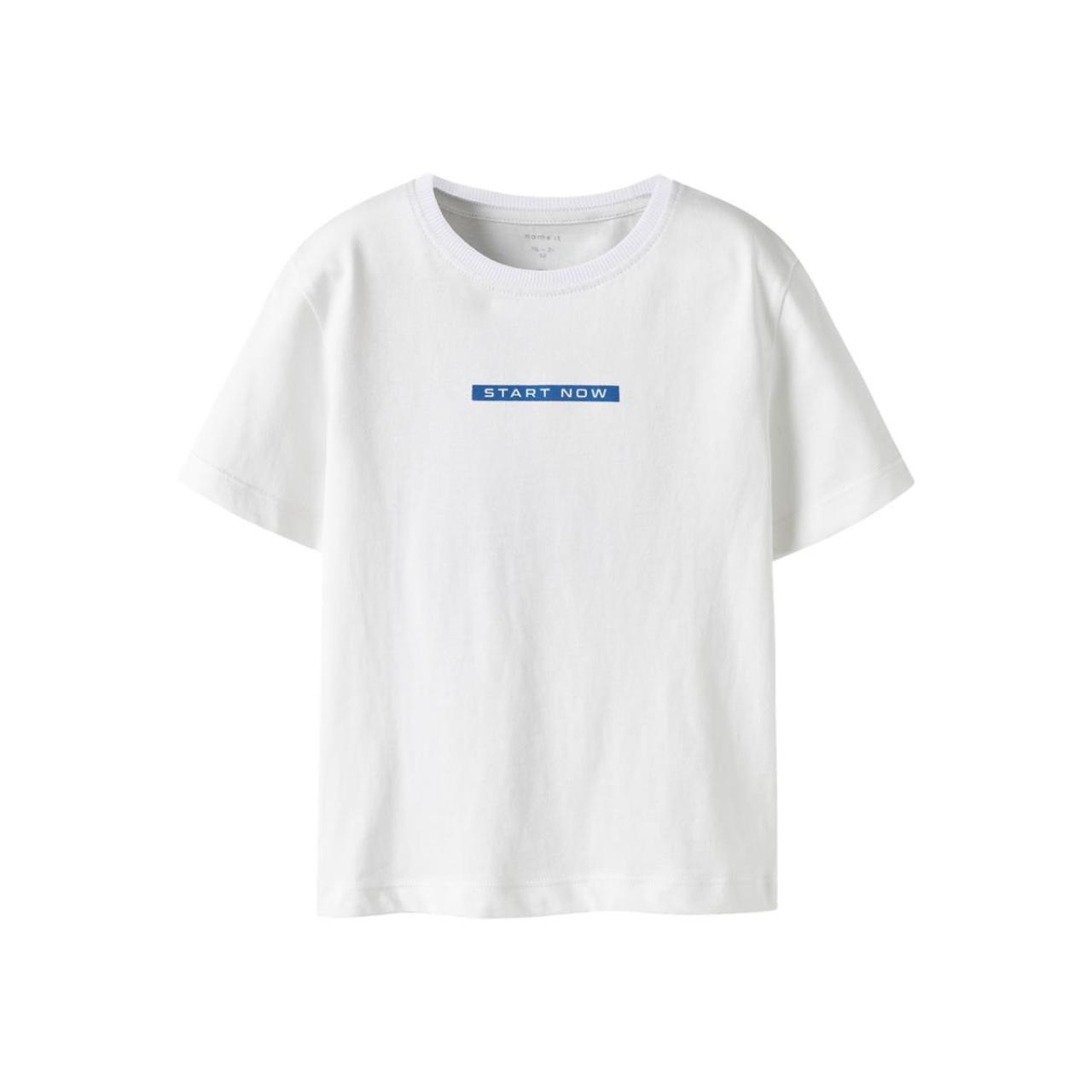 Μπλούζα μακό αγόρι name it-13250999-Bright White