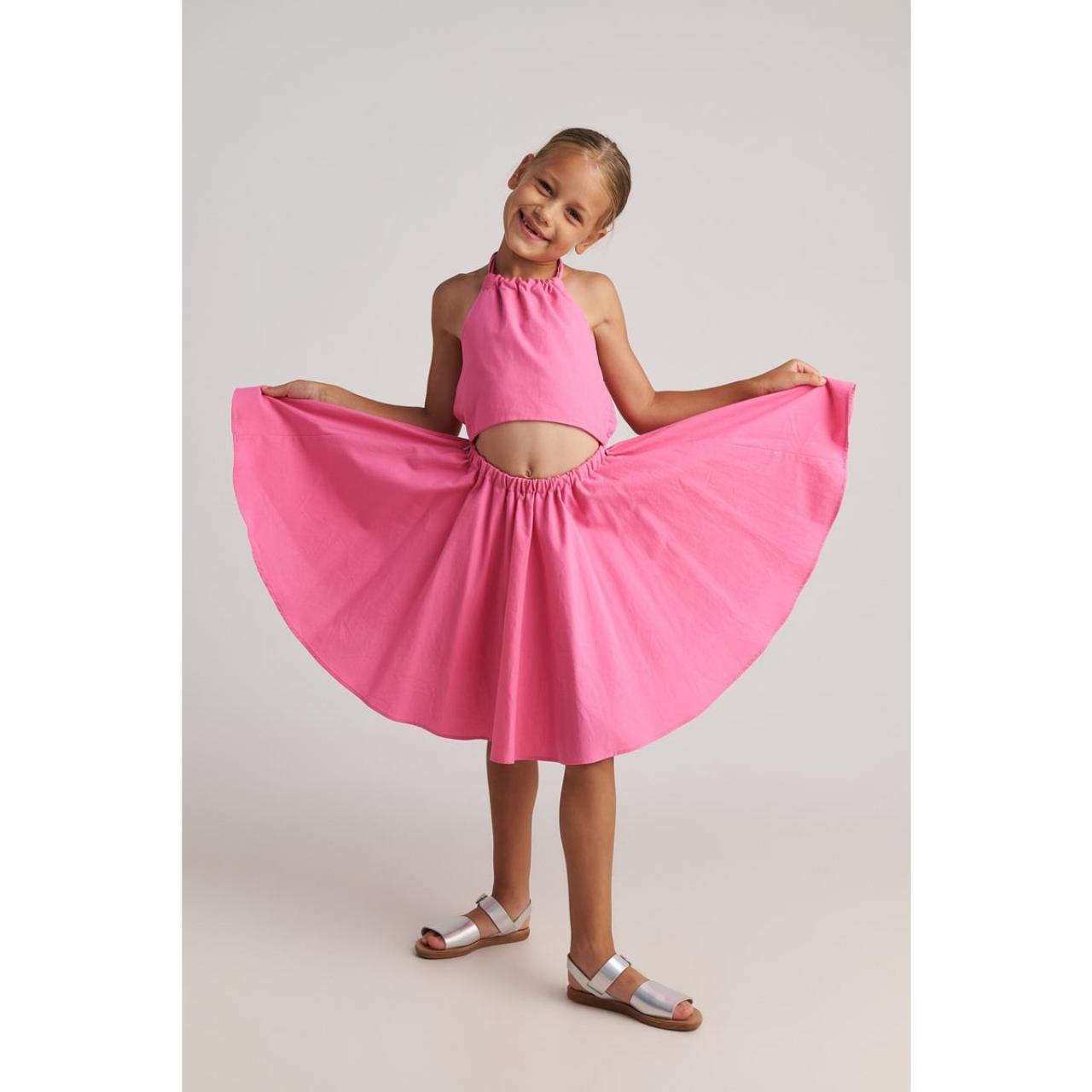 Φόρεμα υφασμάτινο κορίτσι two in a castle-T7113-Pink φωτογραφία