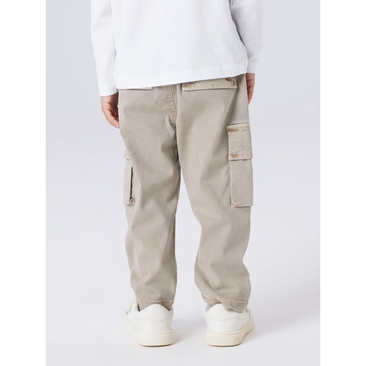 Παντελόνι σαλβάρι cargo αγόρι name it-13252021-Chinchilla