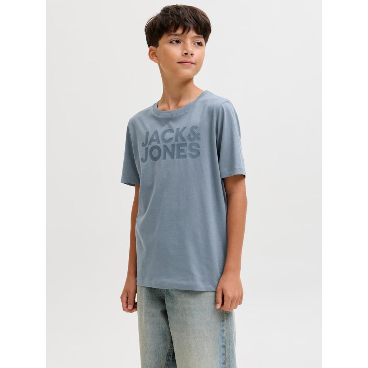 Μπλούζα μακό αγόρι Jack & Jones-12152730-Blue Mirage