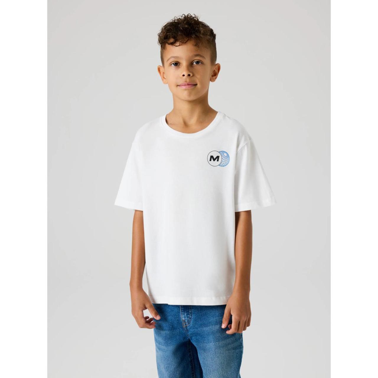 Μπλούζα μακό αγόρι name it-13250961-Bright White