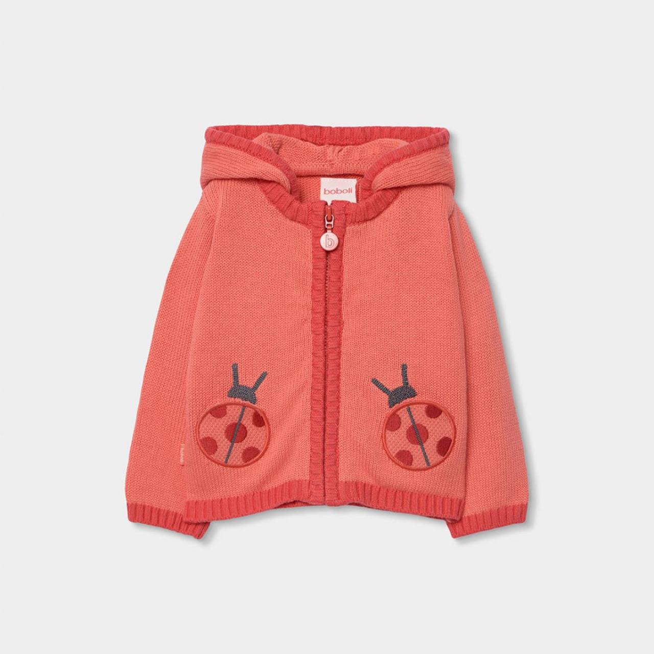 Ζακέτα μπεμπέ πλεκτή κορίτσι Boboli-113106-3948-Coral