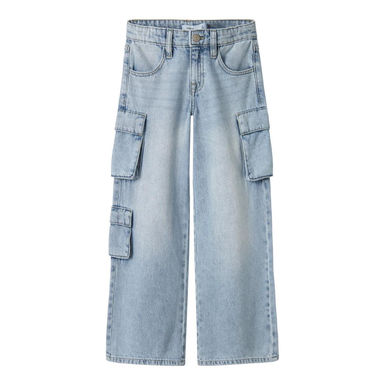 Παντελόνι τζιν κορίτσι name it-13237173-Light Blue Bleached Denim