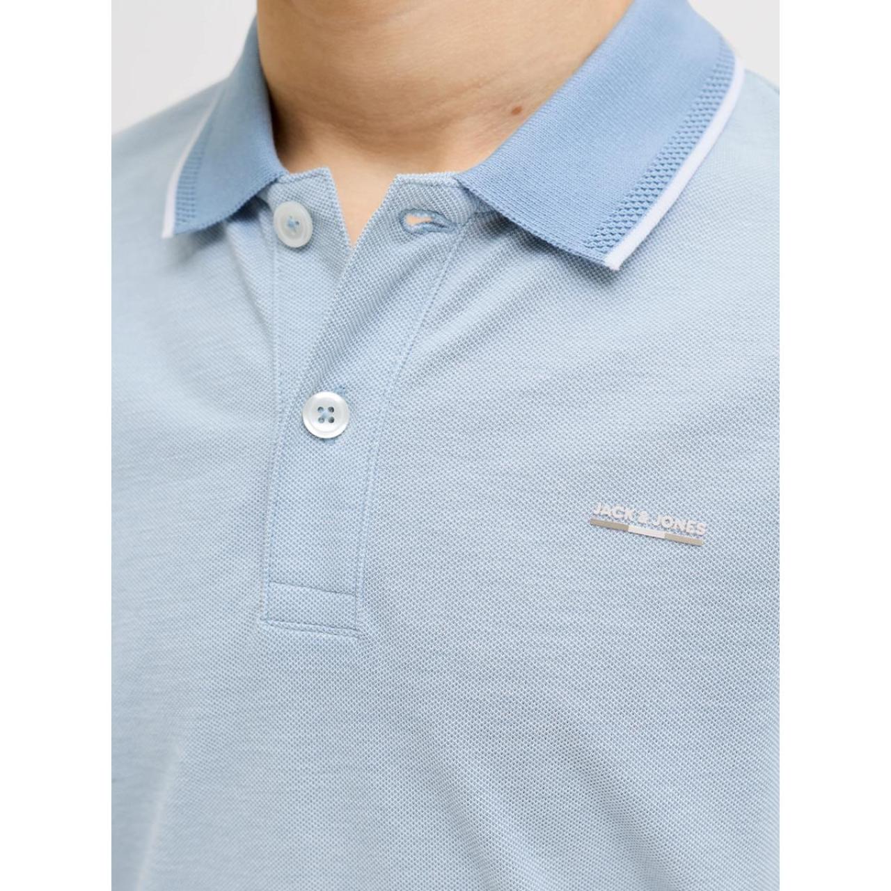 Μπλούζα πικέ πόλο αγόρι Jack & Jones-12279751-Ashley Blue