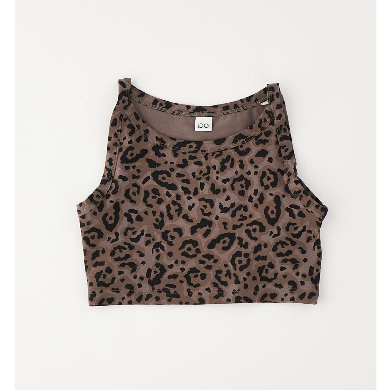 Μπλούζα μακό crop κορίτσι I DO-4.G834/00-6CBW-Brown