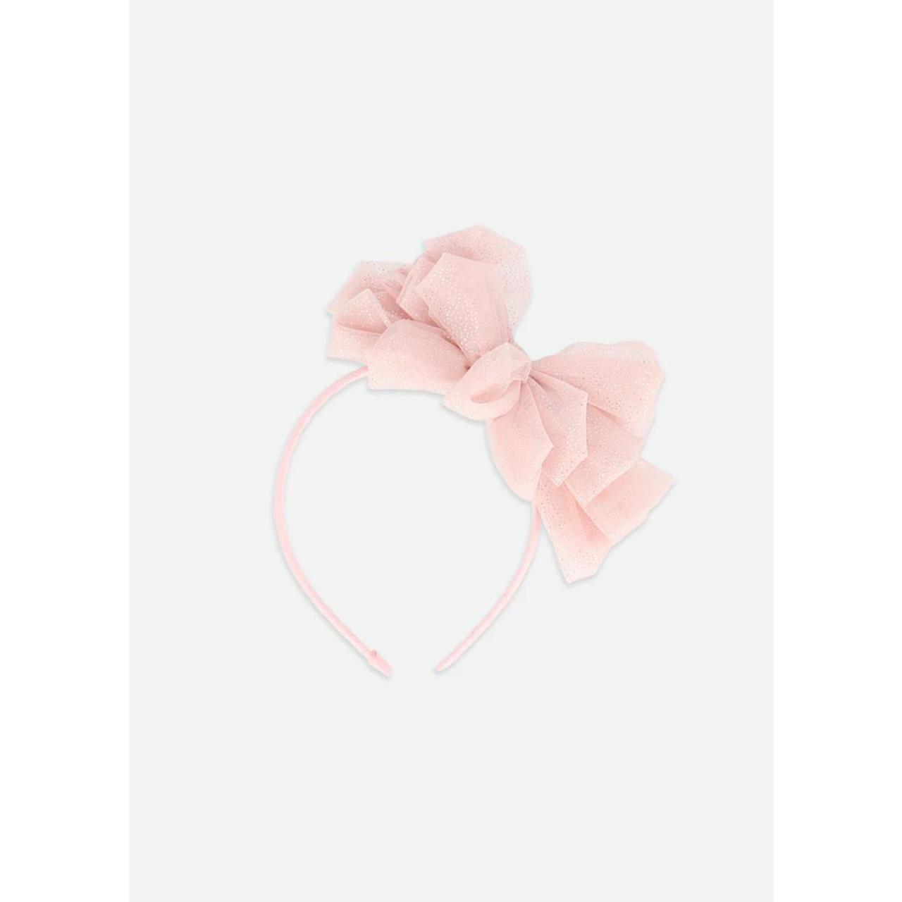 Στέκα μαλλιών Angel's Face-Gladys Sparkle Tulle Headband-Sweet Blush φωτογραφία