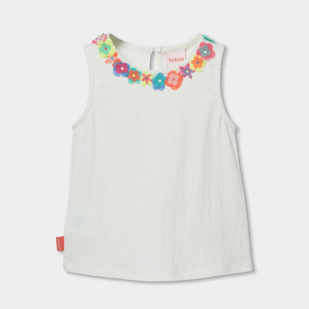 Μπλούζα μακό κορίτσι Boboli-313063-8148-White