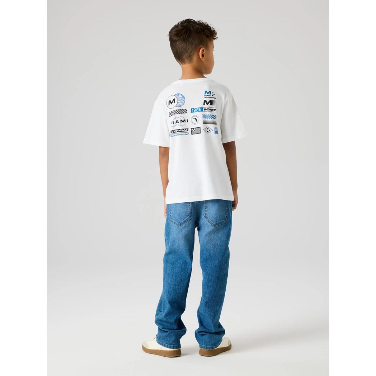 Μπλούζα μακό αγόρι name it-13250961-Bright White