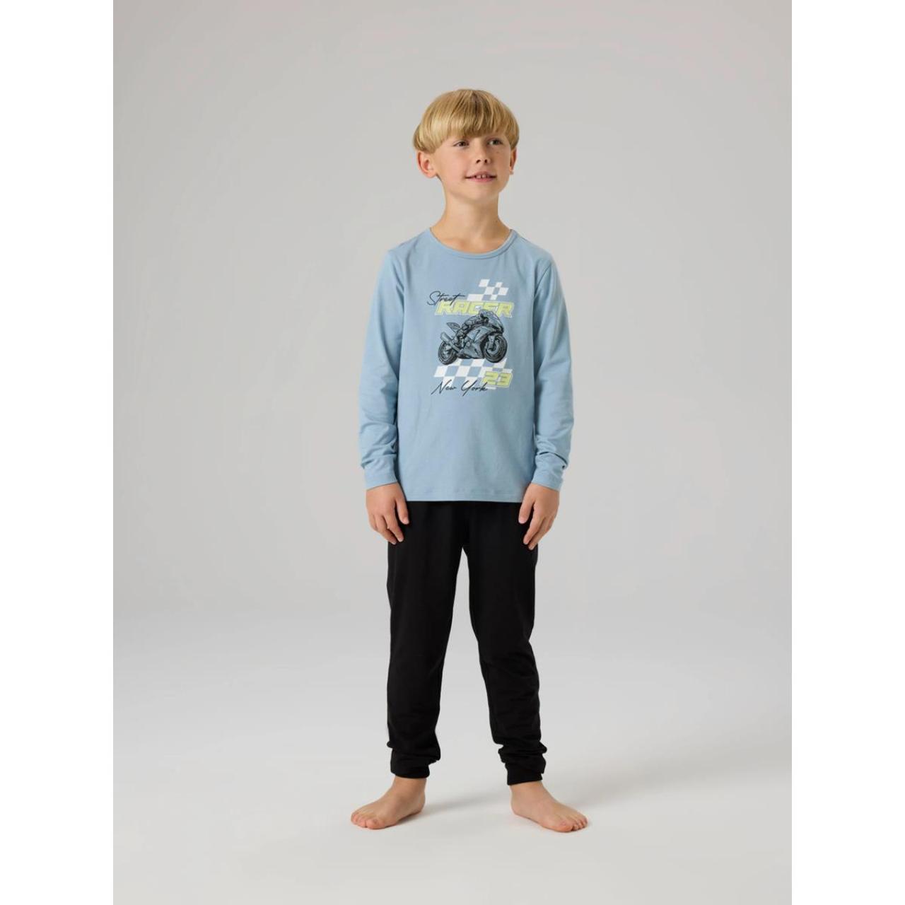 Πιτζάμα μακό αγόρι name it-13254417-Dusty Blue