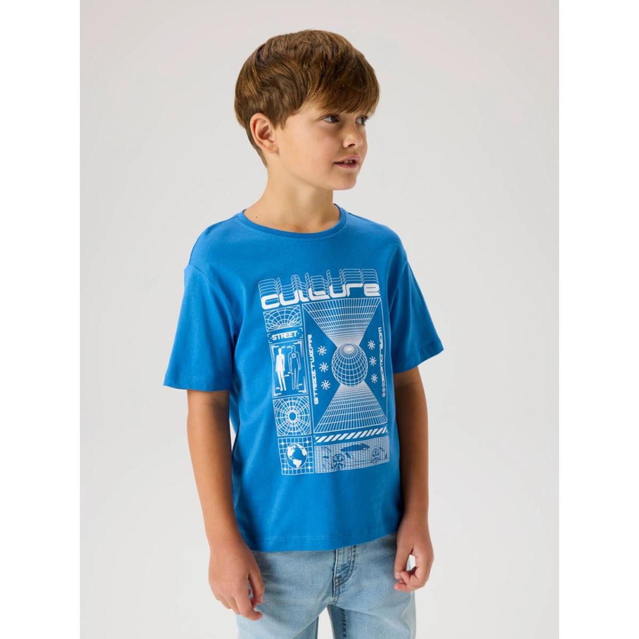 Μπλούζα μακό αγόρι name it-13250961-Star Sapphire