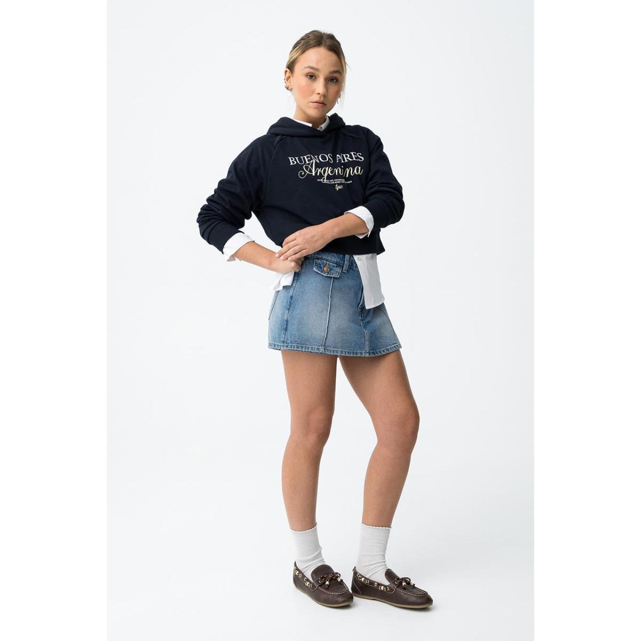 Σορτς skort τζιν κορίτσι Tiffosi-10065235-C10-Blue Denim