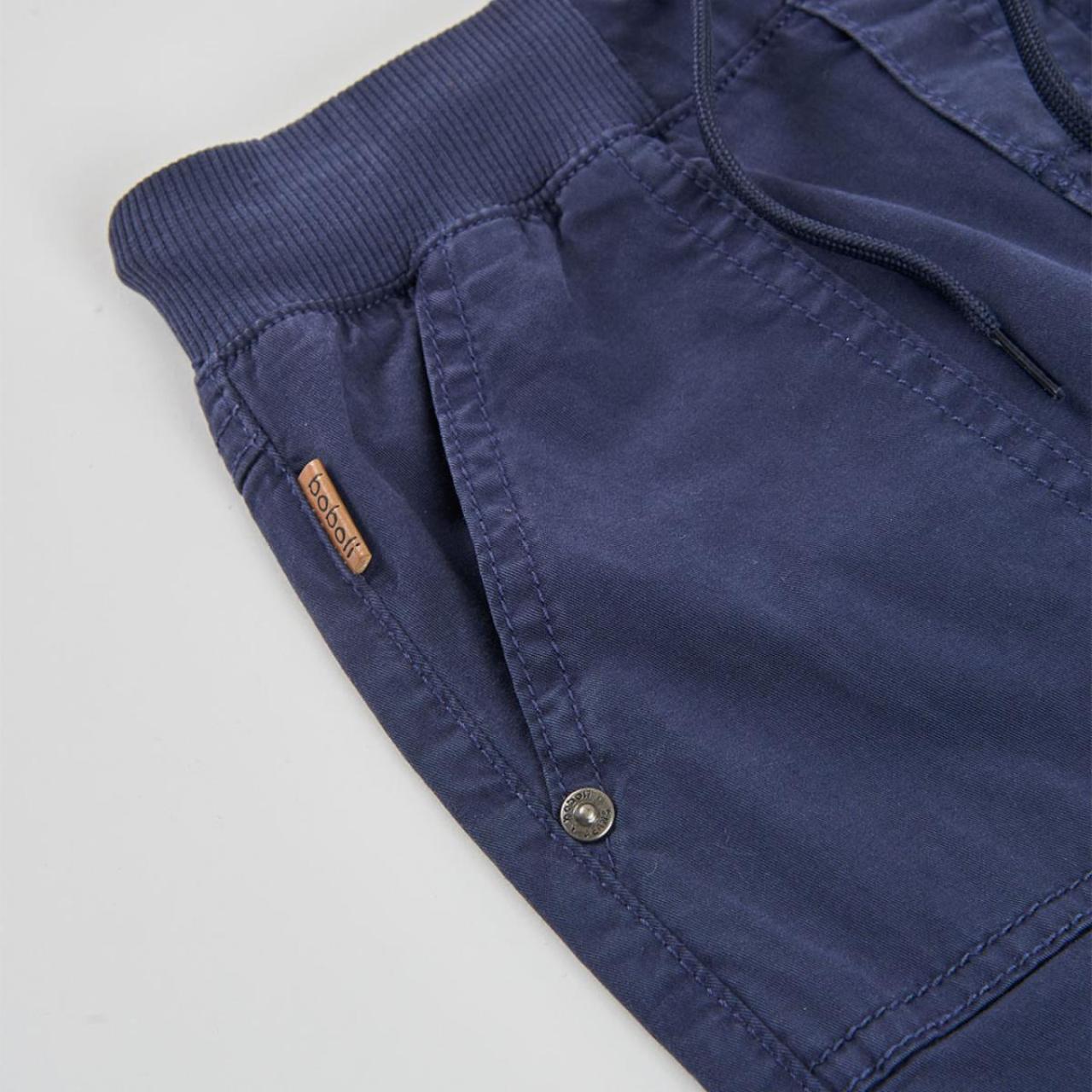 Παντελόνι υφασμάτινο αγόρι Boboli-693064-2440-Navy
