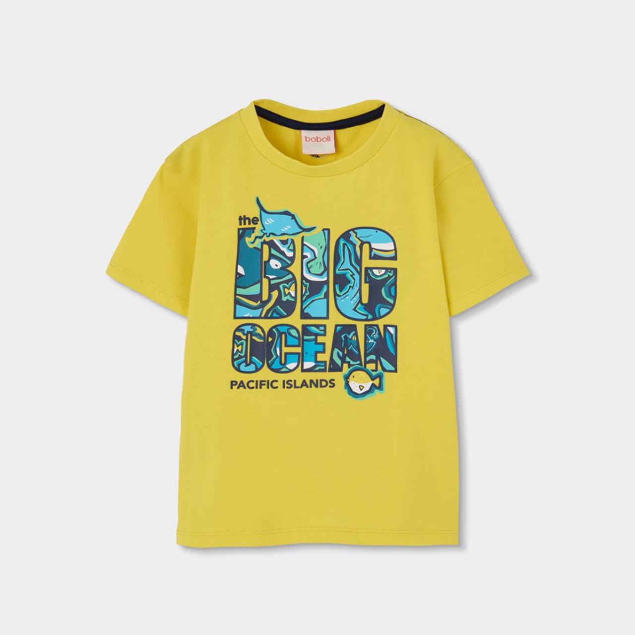 Μπλούζα μακό αγόρι Boboli-543068-1227-Yellow