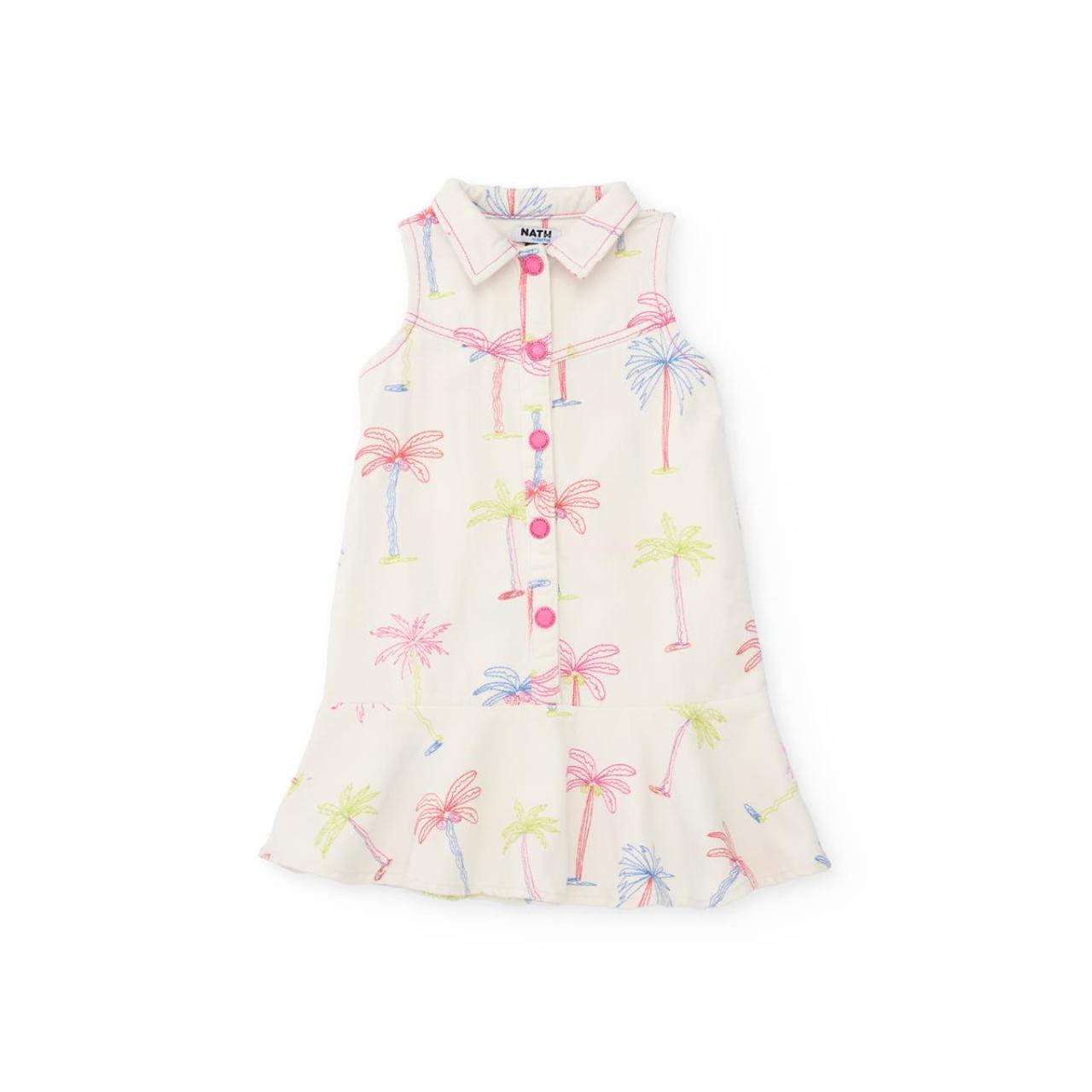 Φόρεμα τζιν κορίτσι Nath-21108997-White