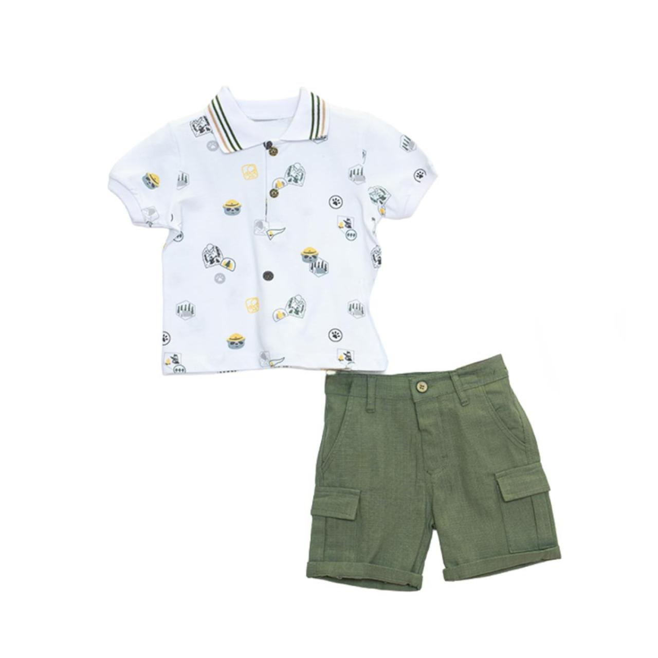 Σετ υφασμάτινο αγόρι Restart-26/11106-White