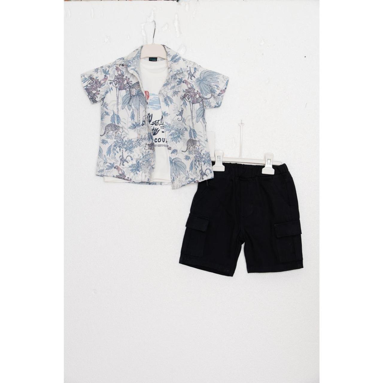 Σετ 3 τεμαχίων αγόρι Restart-26/11139-White