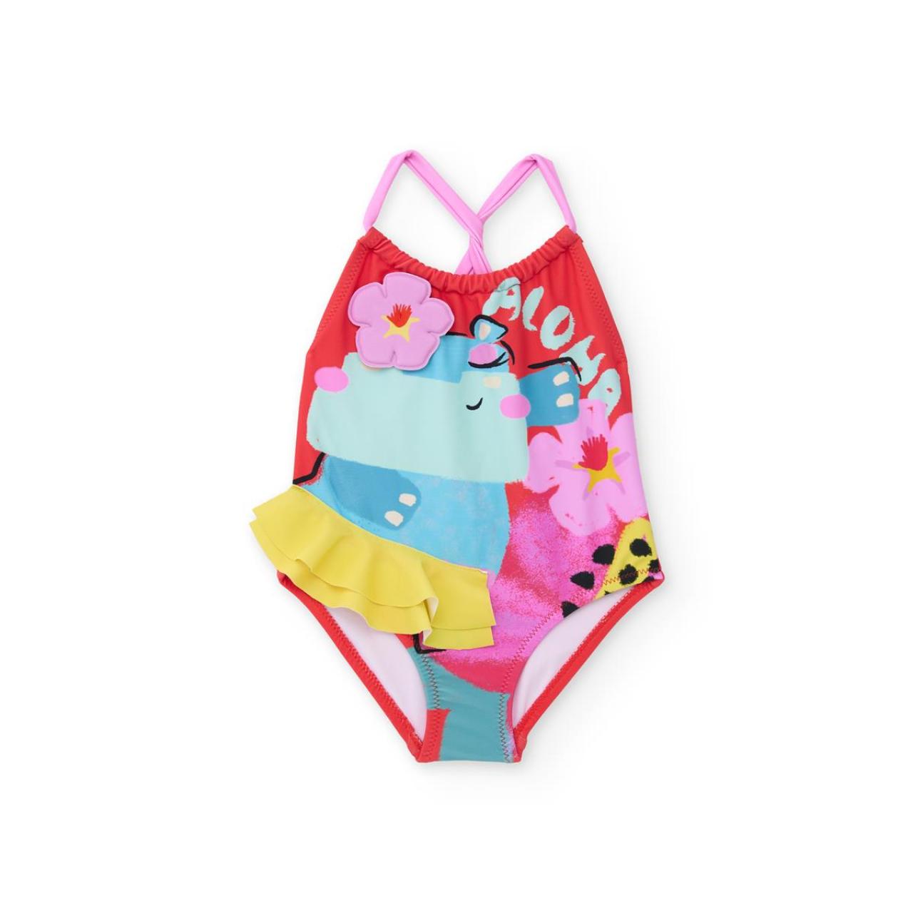 Μαγιό ολόσωμο κορίτσι tuc tuc-11409372-Turquoise