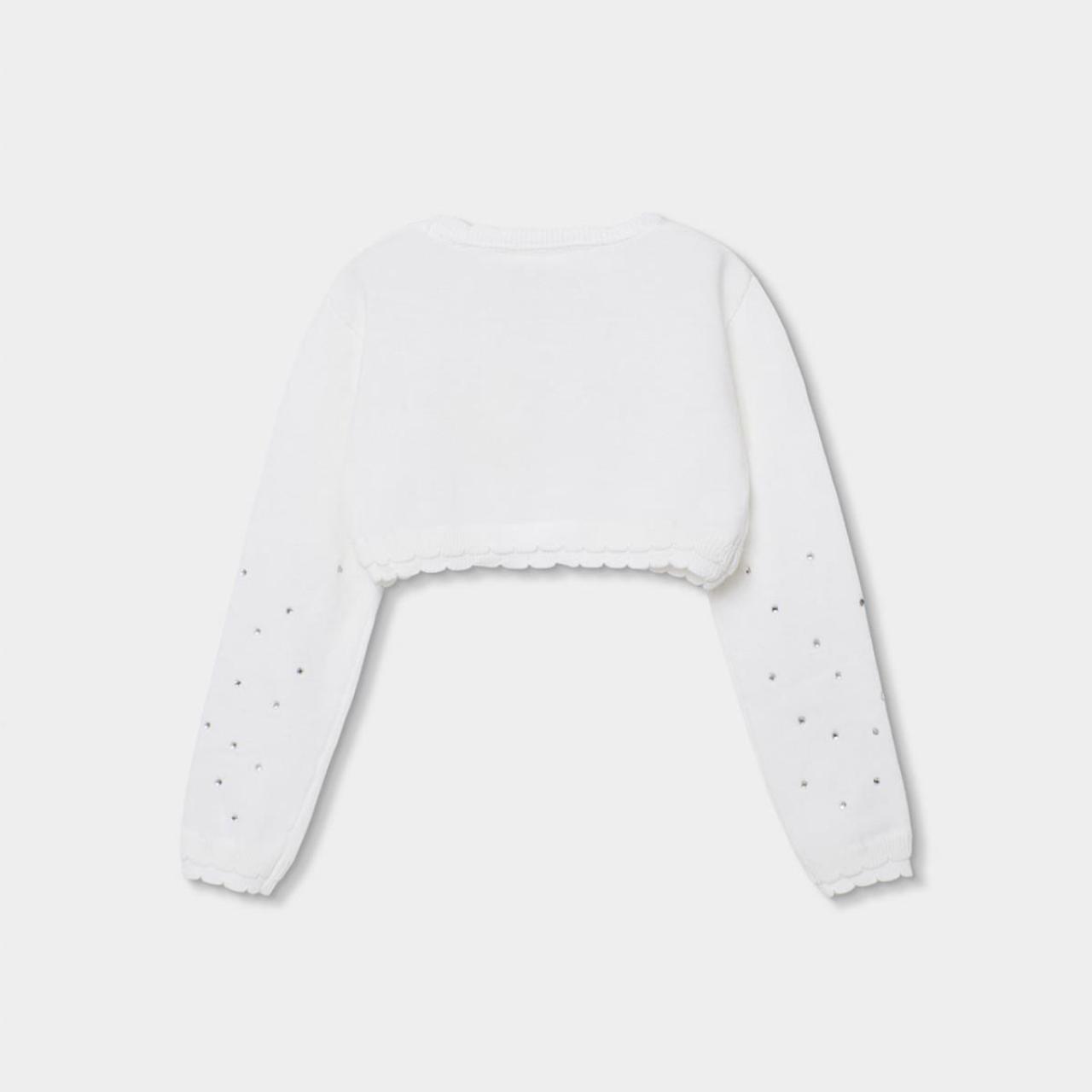 Ζακέτα πλεκτή κορίτσι Boboli-743037-1100-White φωτογραφία