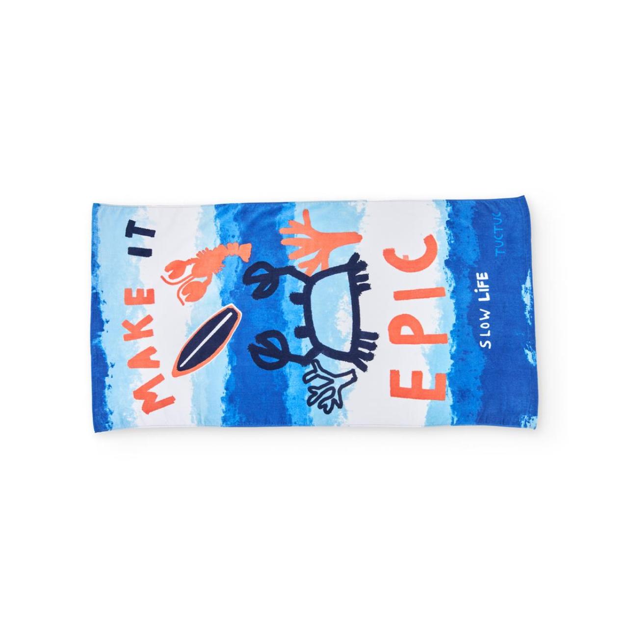 Πετσέτα παραλίας αγόρι tuc tuc-11409926-Navy-150x75 cm