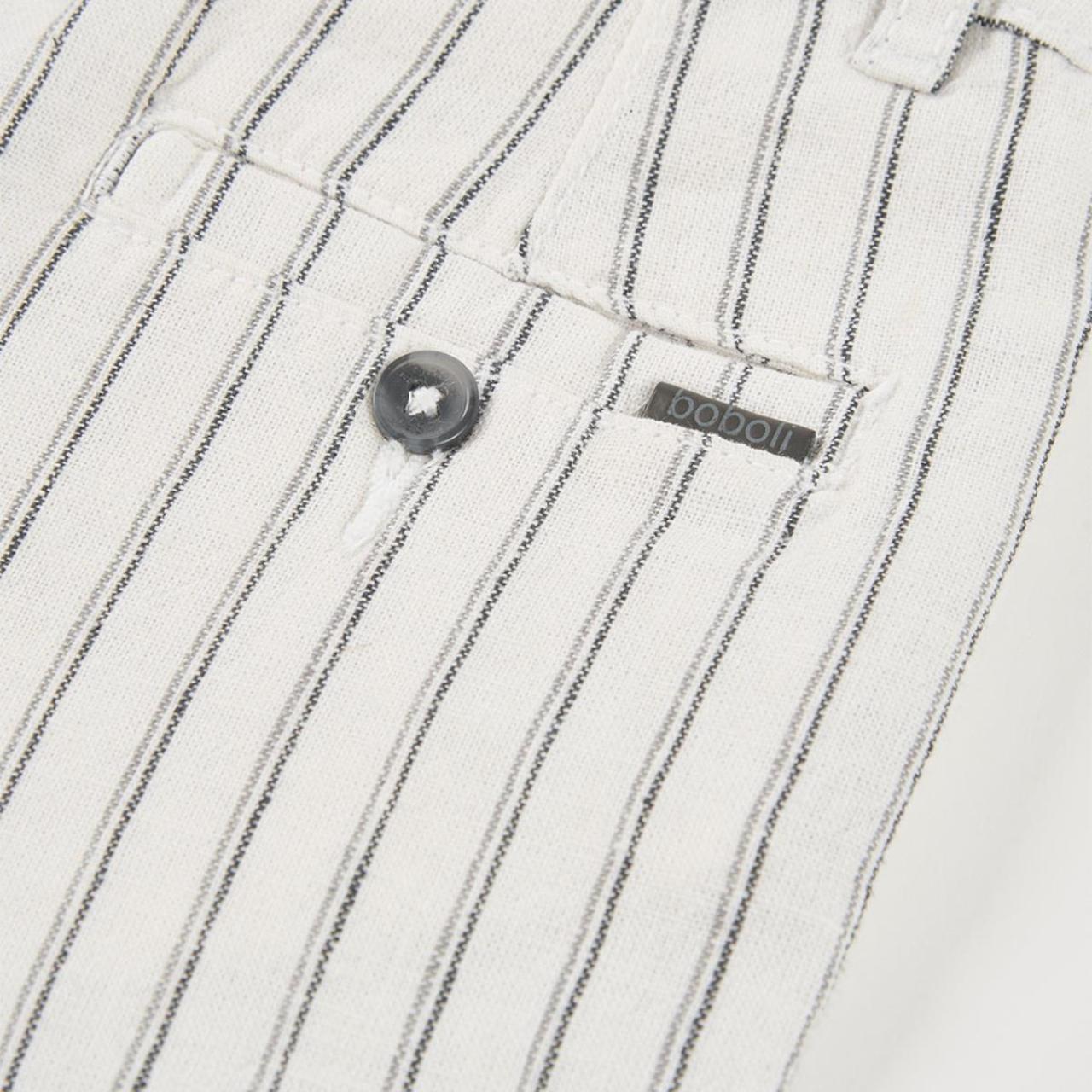 Βερμούδα λινή αγόρι Boboli-853028-9820-White